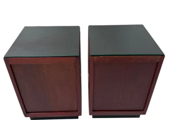 Two Art Deco Modernist Nightstands by A.H. Jansen for L.O.V. Oosterbeek, 1920s